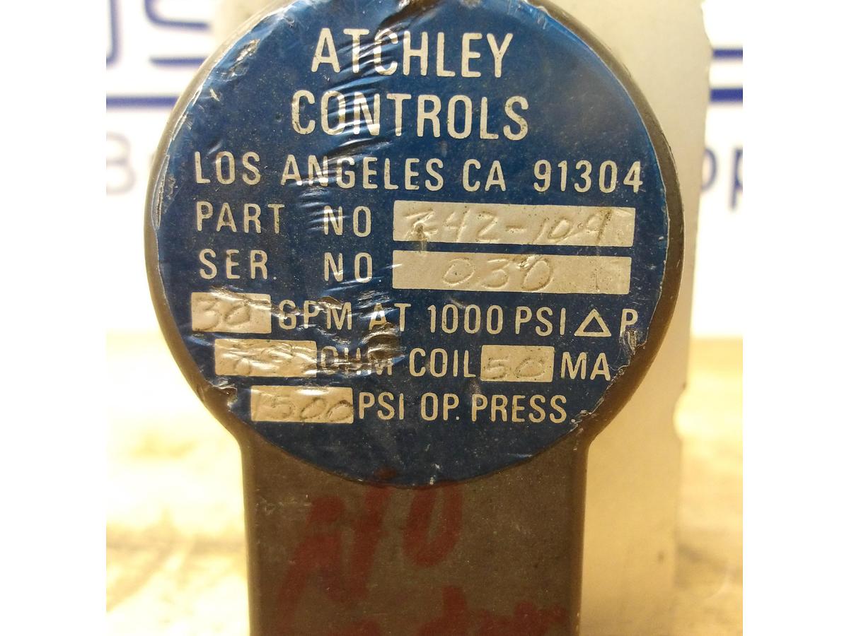 Used ATCHLEY 242-104 SERVO VALVE, #831853G PARTS ONLY