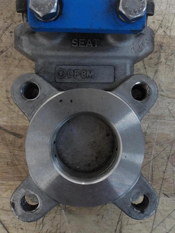 Used ACT 2" S/S KNIFE GATE VALVE 20-3636RE, #922215G USED