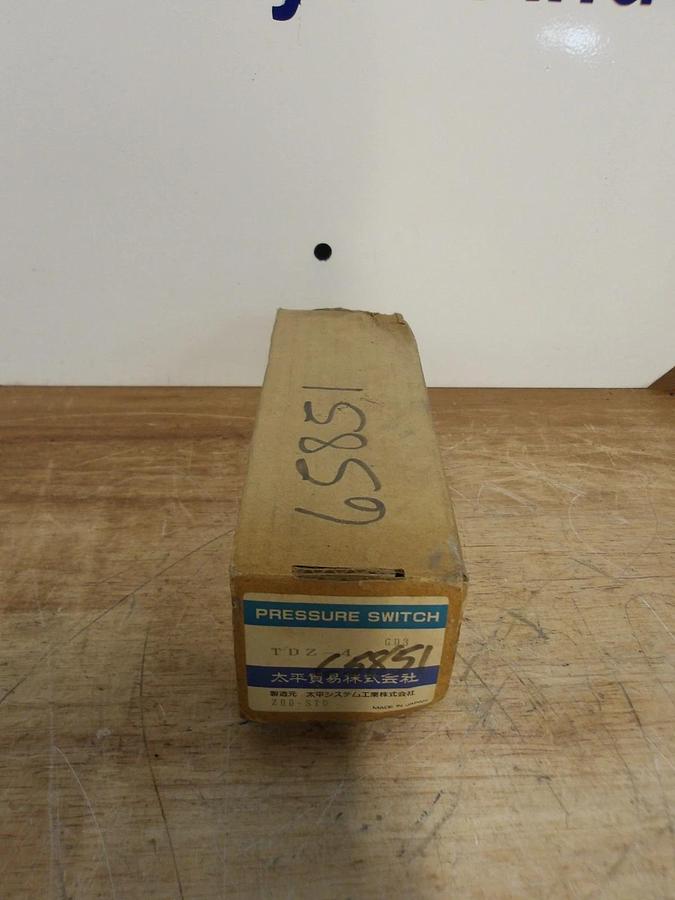 TAIHEI BOEKI TDZ-4 PRESSURE SWITCH, #56836G NIB