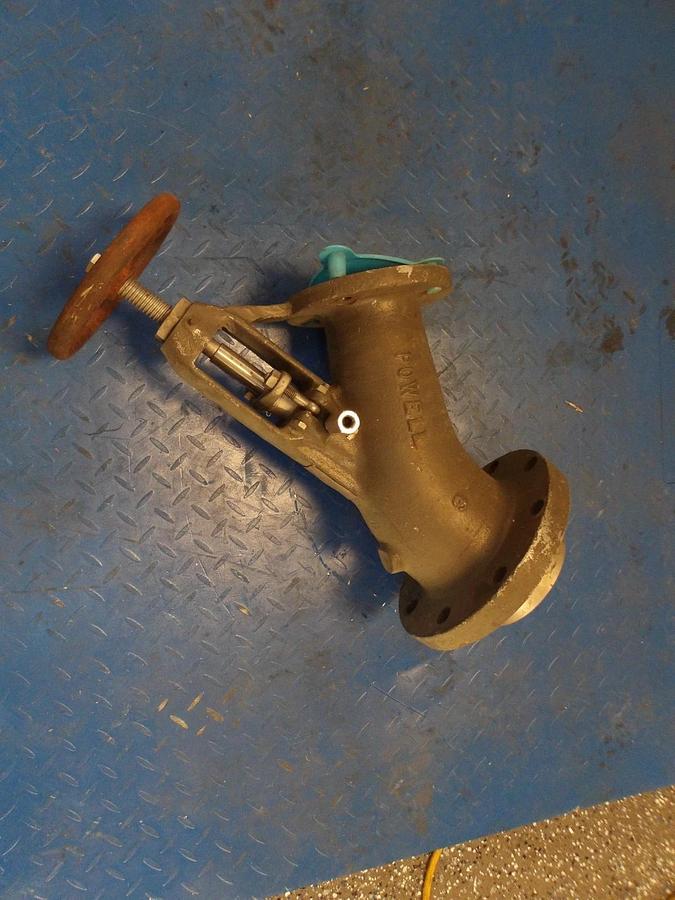 Used POWELL 3" TANK VALVE, FLANGED, #212145G REMANUFACTURED