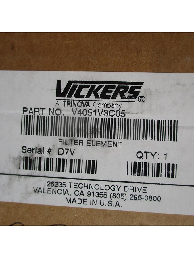 VICKERS V4051V3C05 HYDRAULIC FILTER ELEMENT (LOT OF 2)