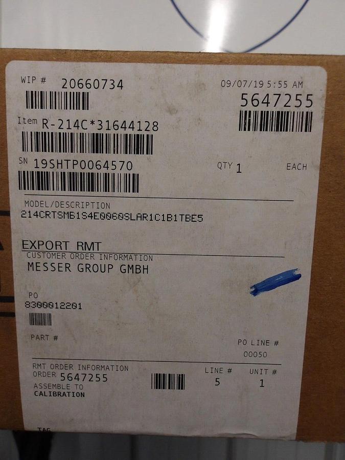 ROSEMOUNT 214C SENSOR TRANSMITTER, #3181019G NIB