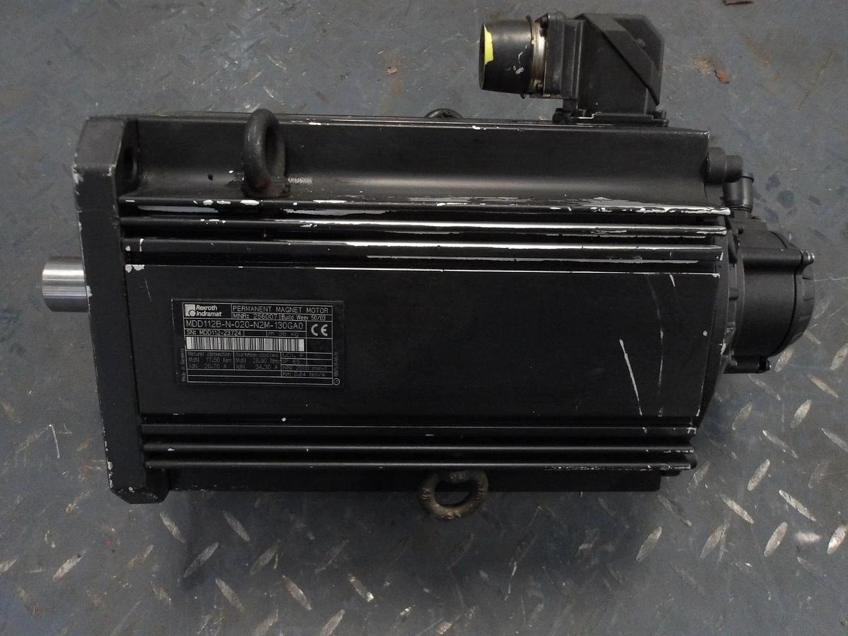 Used REXROTH INDRAMAT MDD1125B-N-020-N2M-130GB0 PERMENANT MAGNET MOTOR, #715158G USED