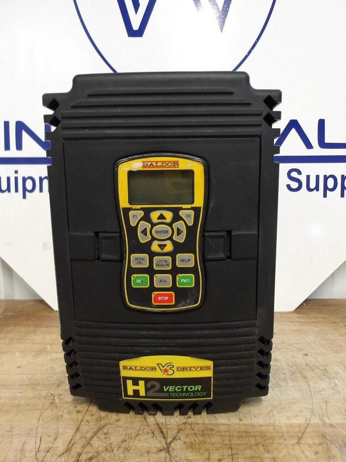 Used BALDOR 7.5/5 HP H2 VECTOR DRIVE VS1GV45-18, #7101150G NEW (WEATHERED)