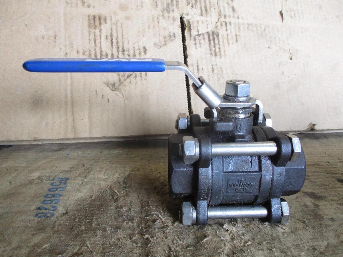 Used OVC 1-1/4" STEEL SOCKET WELD BALL VALVE, #751135J NEW