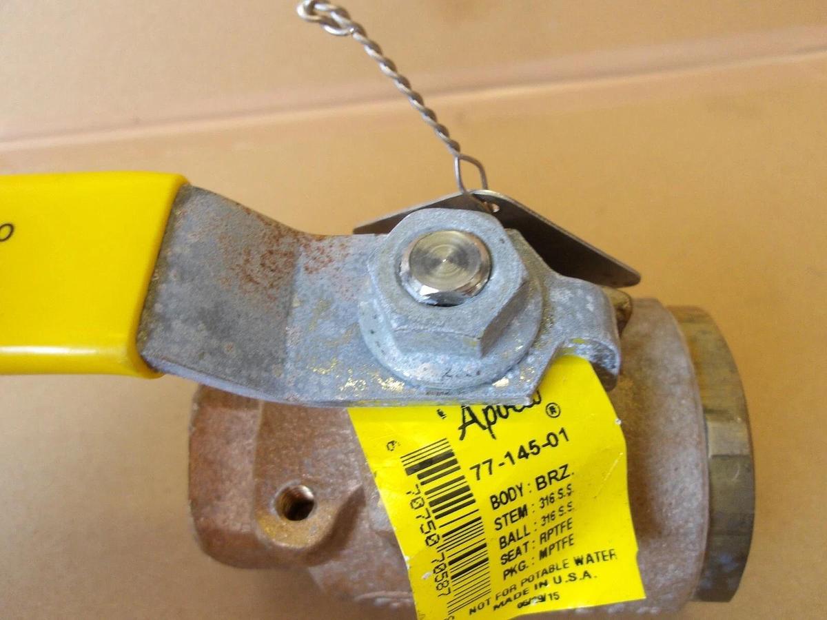 Used APOLLO 1" BRASS BALL VALVE (THREADED) #6101045G NEW
