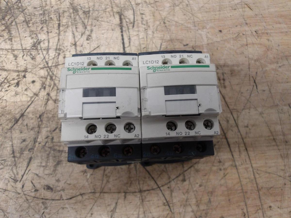 Used SCHNEIDER ELECTRIC LC1D12 CONTACTOR, #411203G USED