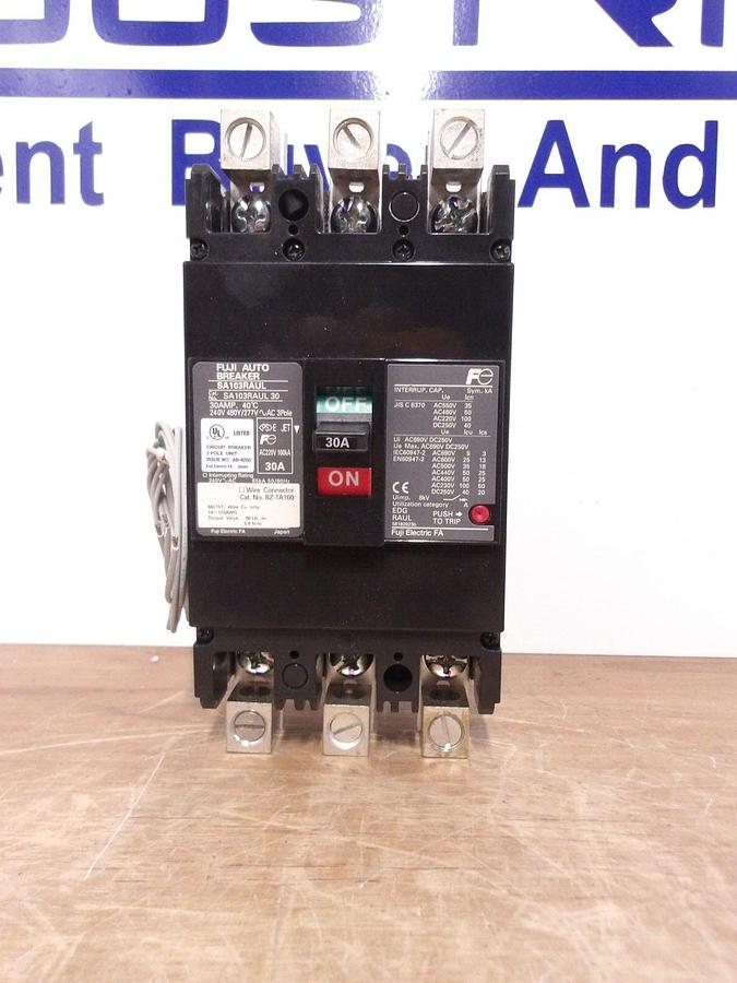 Used FUJI 30 AMP AUTO BREAKER SA103RAUL, #224837G NEW