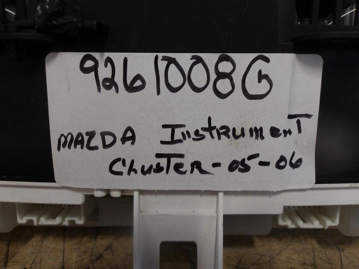 Used MAZDA 41_BN8E INSTRUMENT CLUSTER 2005-2006, #9261008G USED (AS IS)