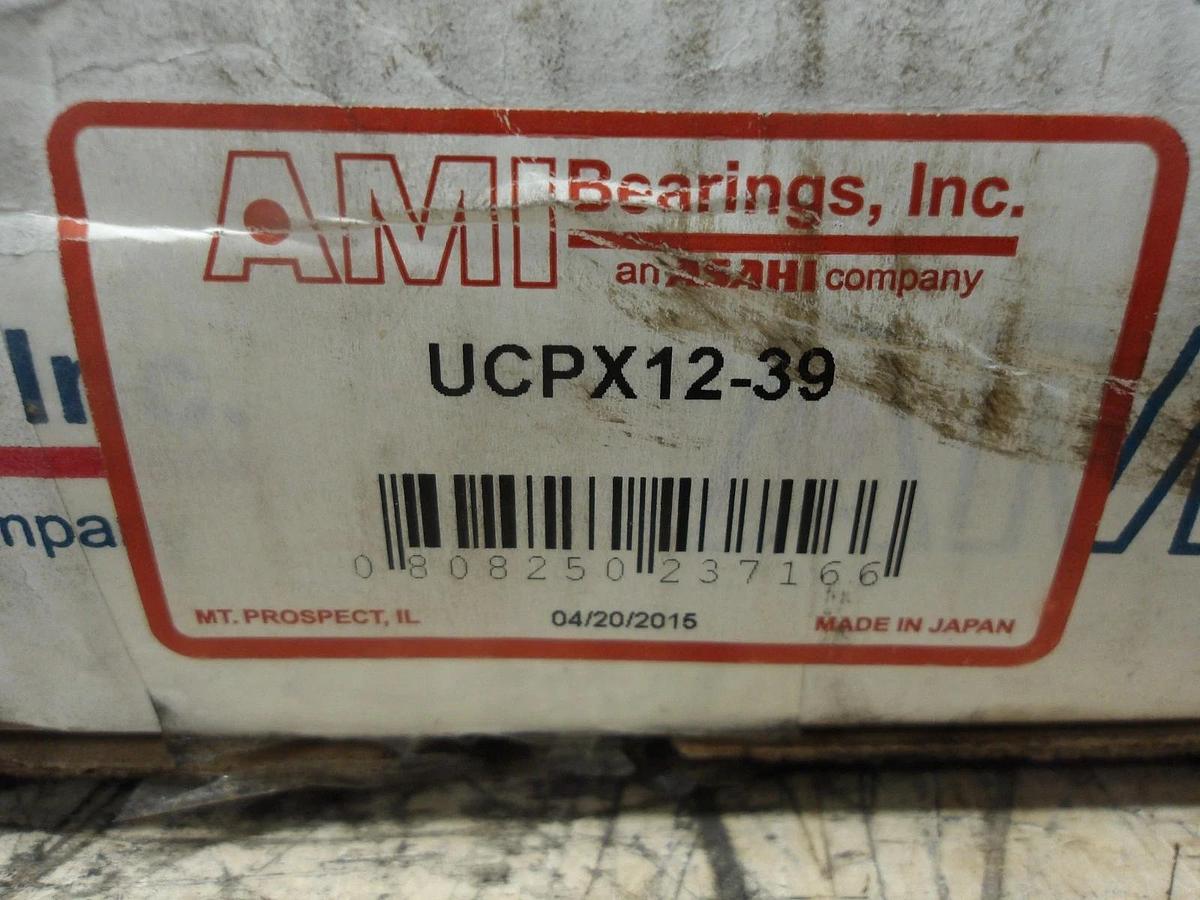 AMI UCPX12-39 PILLOW BLOCK BEARING 2-7/16" BORE, #730230G NIB