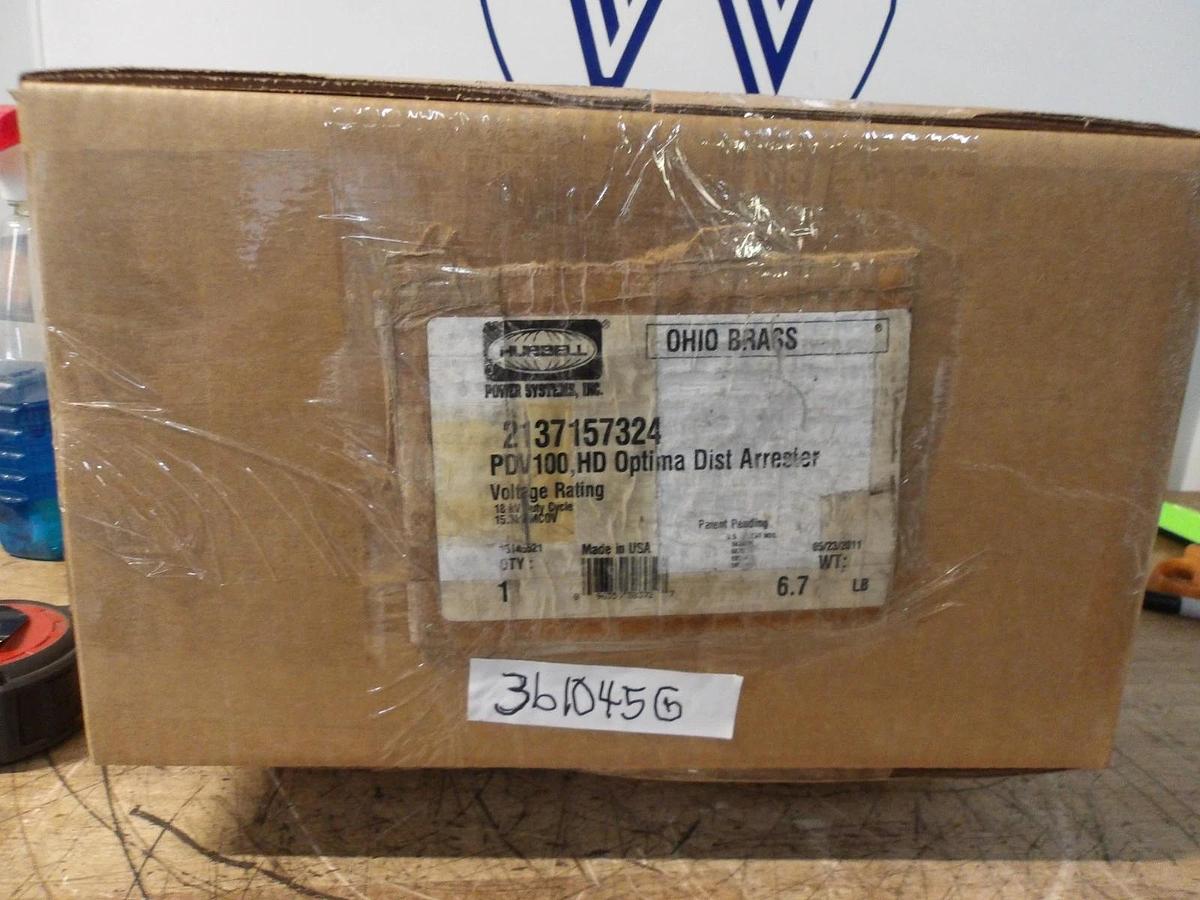 Used HUBBELL PDV HD OPTIMA ARRESTOR 2137157324 (LOT OF 2) #361045G NEW