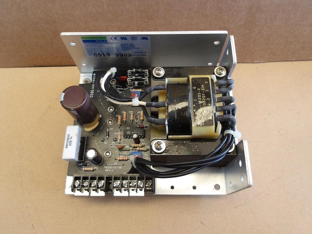 Used SOLA SLS-12-034T REGULATED POWER SUPPLY, #423155G USED