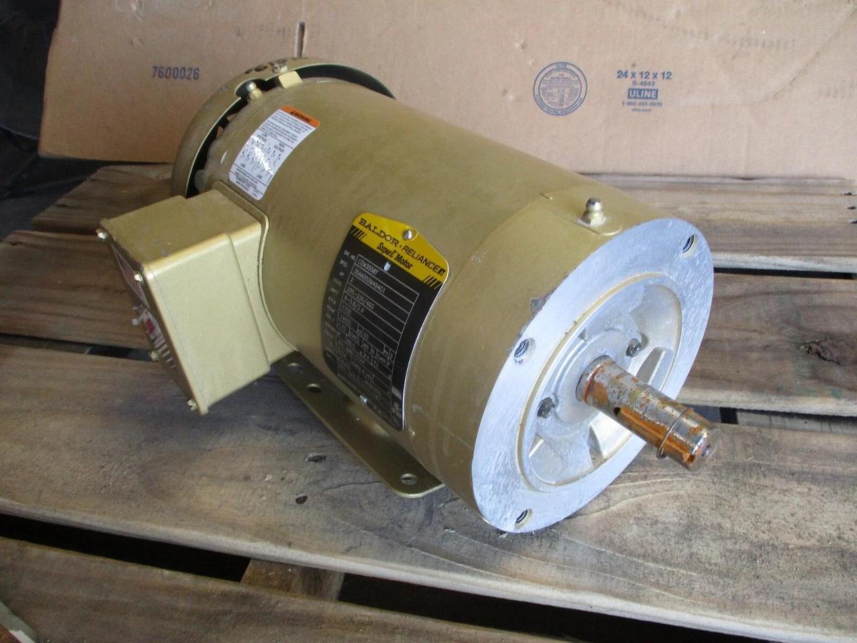 Used BALDOR-RELIANCE 2 HP SUPER-E MOTOR, #6151040J NEW