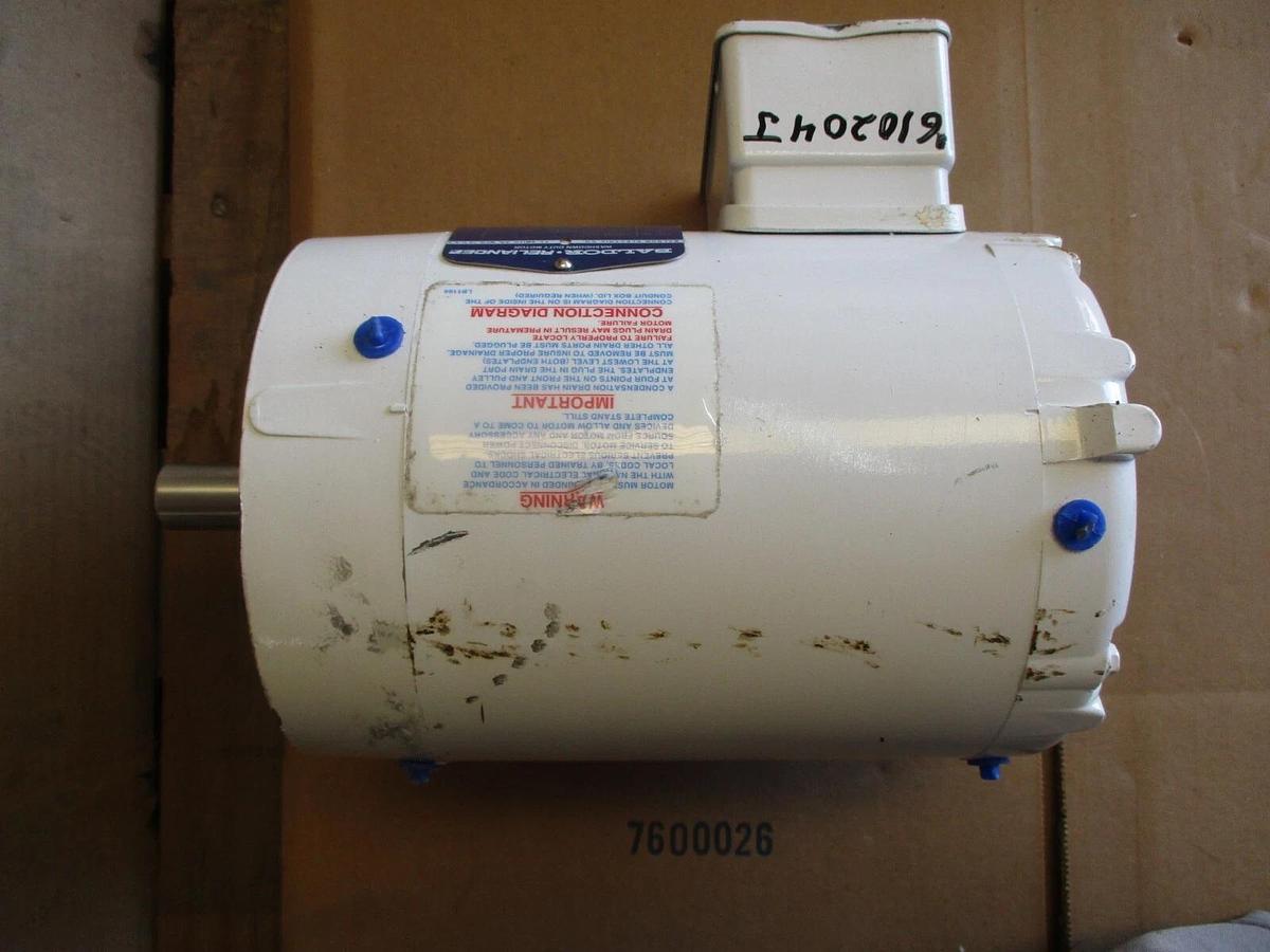 Used BALDOR-RELIANCE 1 HP WASHDOWN MOTOR, #610204J NEW