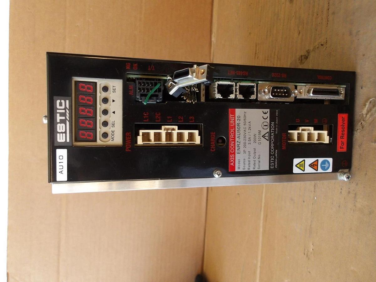 Used ESTIC NUTRUNNER ENRZ-AU50R-20 AXIS CONTROL UNIT, #1111226G PARTS ONLY