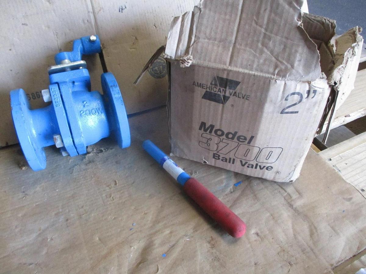 AMERICAN 2" IRON BALL VALVE 3700, #73846J NIB