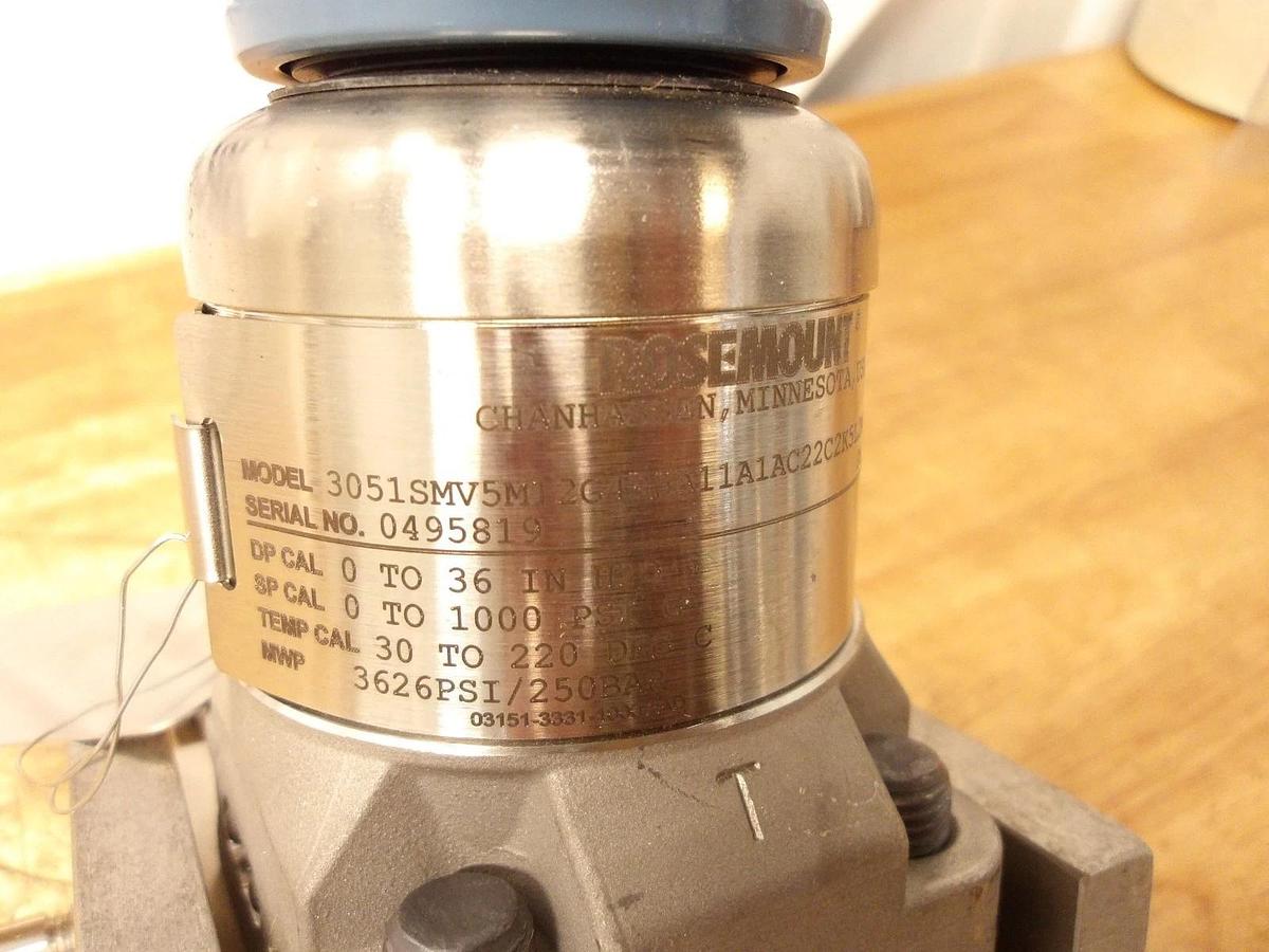 Used ROSEMOUNT 3051 PRESSURE TRANSMITTER, #11261050G NEW