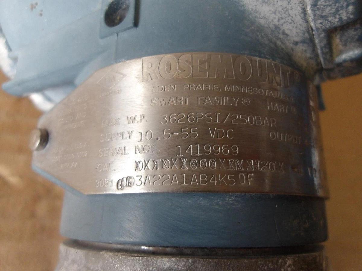 Used ROSEMOUNT PRESSURE TRANSMITTER, #78120G USED