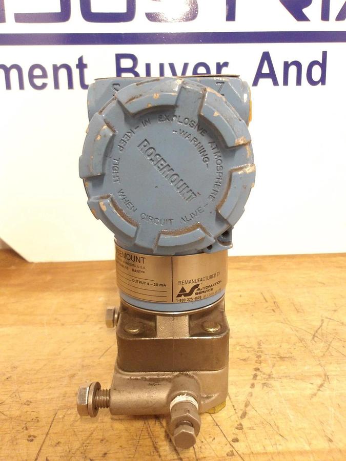 Used ROSEMOUNT 3051 PRESSURE TRANSMITTER, #92315G USED