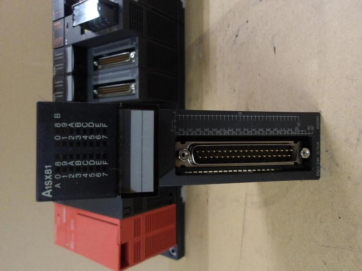 Used MITSUBISHI A2SHCPU RACK & CARDS, #410810G USED