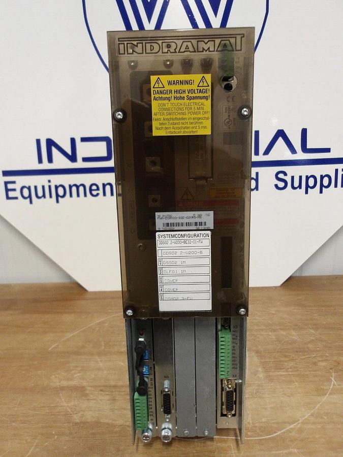 Used REXROTH INDRAMAT DDS02.2-W200-BE32-01-FW SERVO DRIVE CONTROLLER, #218300G NEW