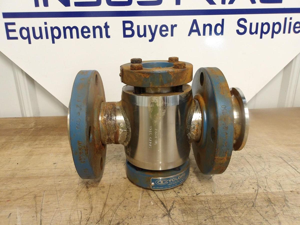 Used CYCLOPS 2" FLANGED SIGHT GLASS, #1021008G USED