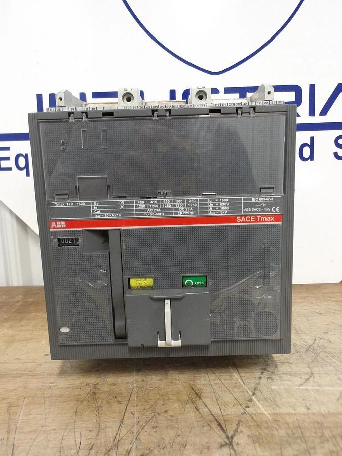 Used ABB SACE TMAX T7D - 1600 CIRCUIT BREAKER, #911100G USED