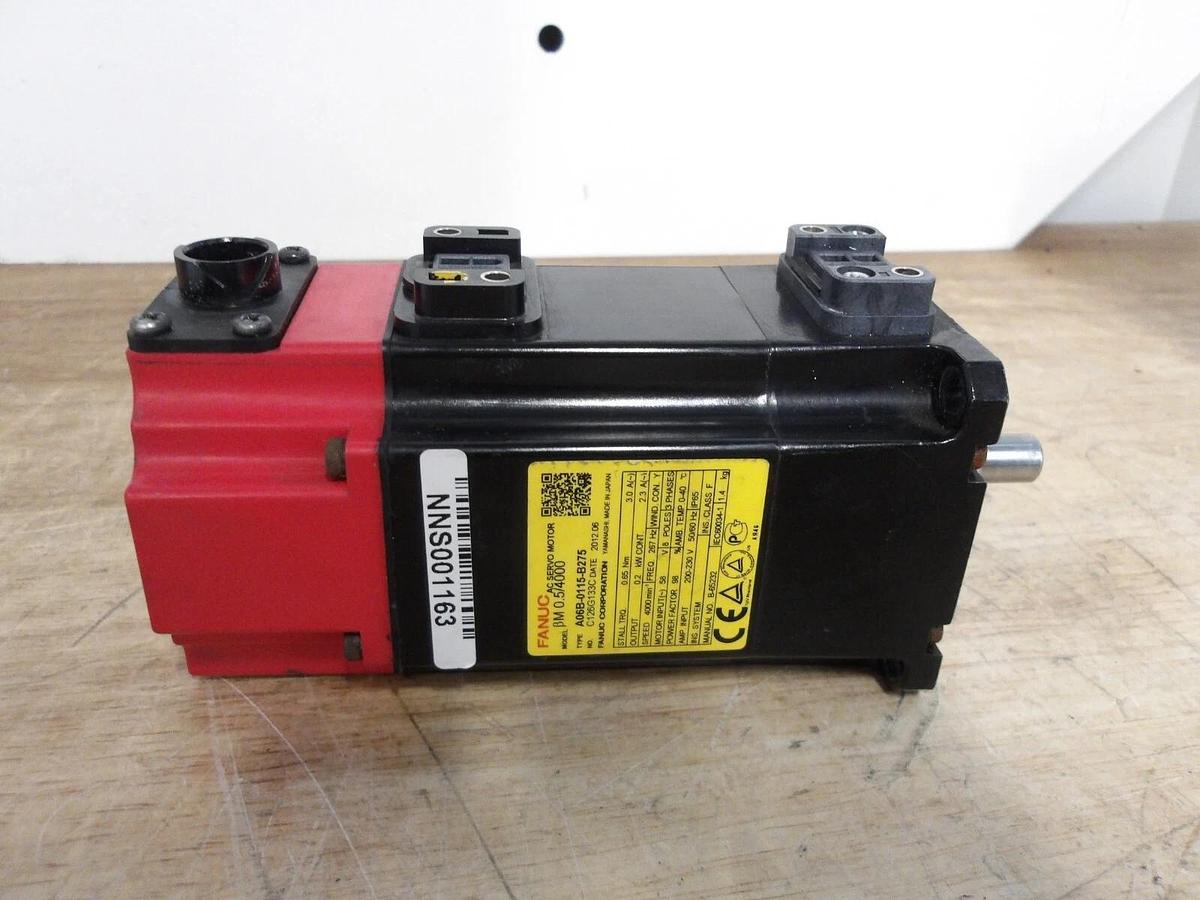Used FANUC BM0.5/4000 SERVO MOTOR A06B-0115-B275, #56 USED