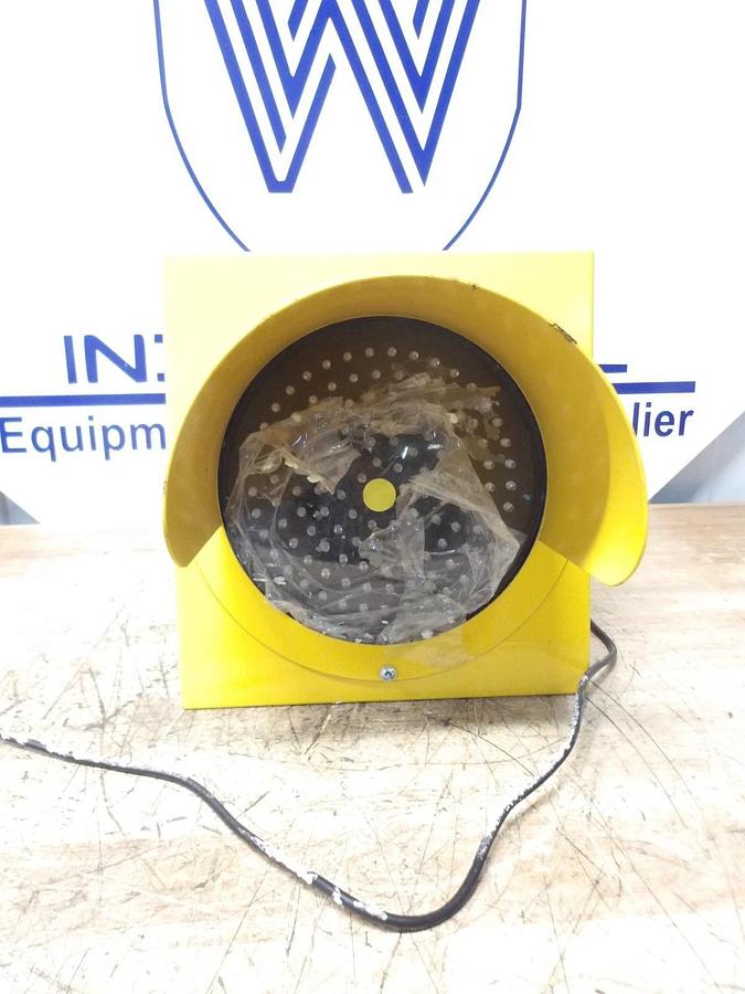 Used LUMASTROBE LX-129-ACV AMBER WARNING LIGHT 8", #39845G NEW