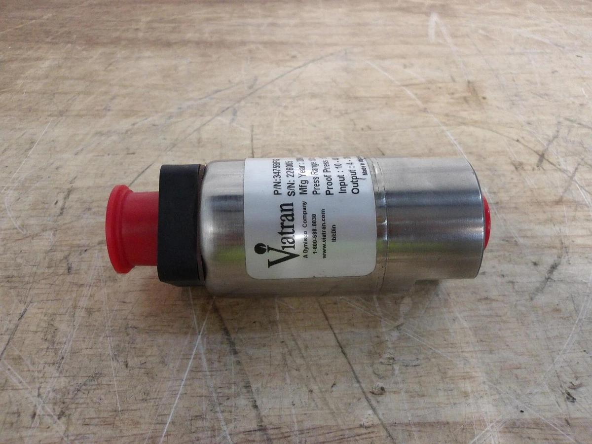 Used VIATRAN 3475BFG PRESSURE TRANSMITTER, #63255G NEW