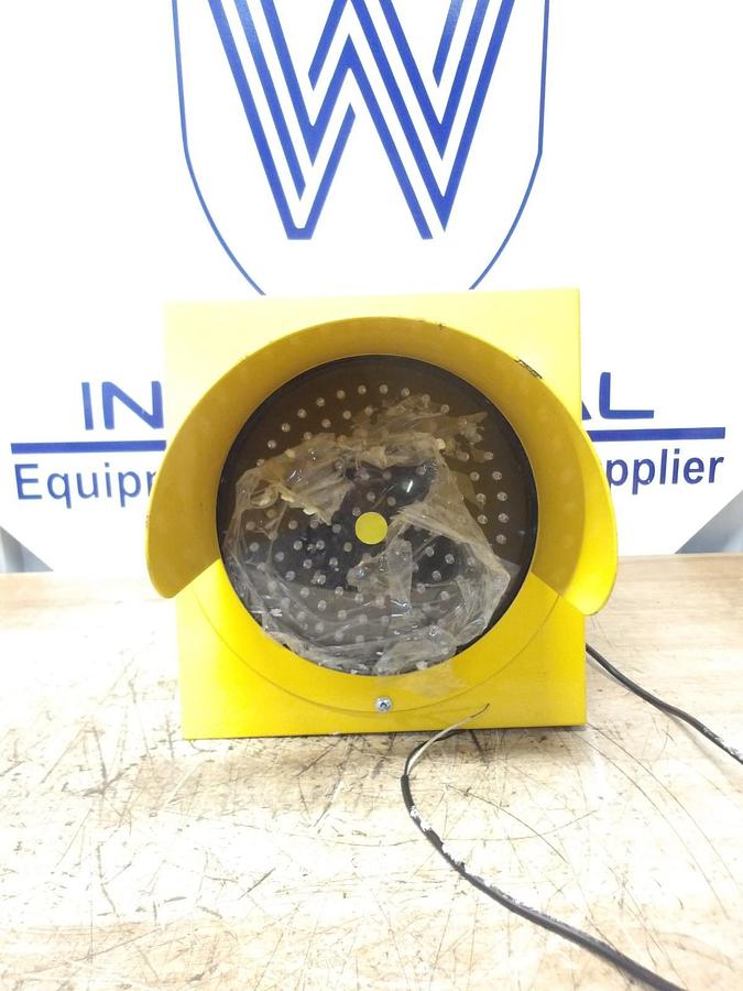 Used LUMASTROBE LX-129-ACV AMBER WARNING LIGHT 8", #39845G NEW