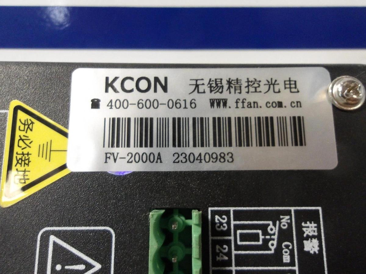 Used KCON FV-2000A BLDC SERVO RECTIFICATION CONTROLLER 400-600-0616, #34804G USED