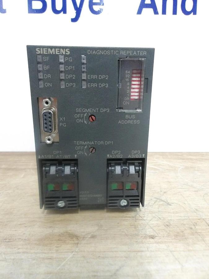 Used SIEMENS 6ES7 972-0AB01-0YA0 DIAGNOSTIC REPEATER, #4231136G NEW