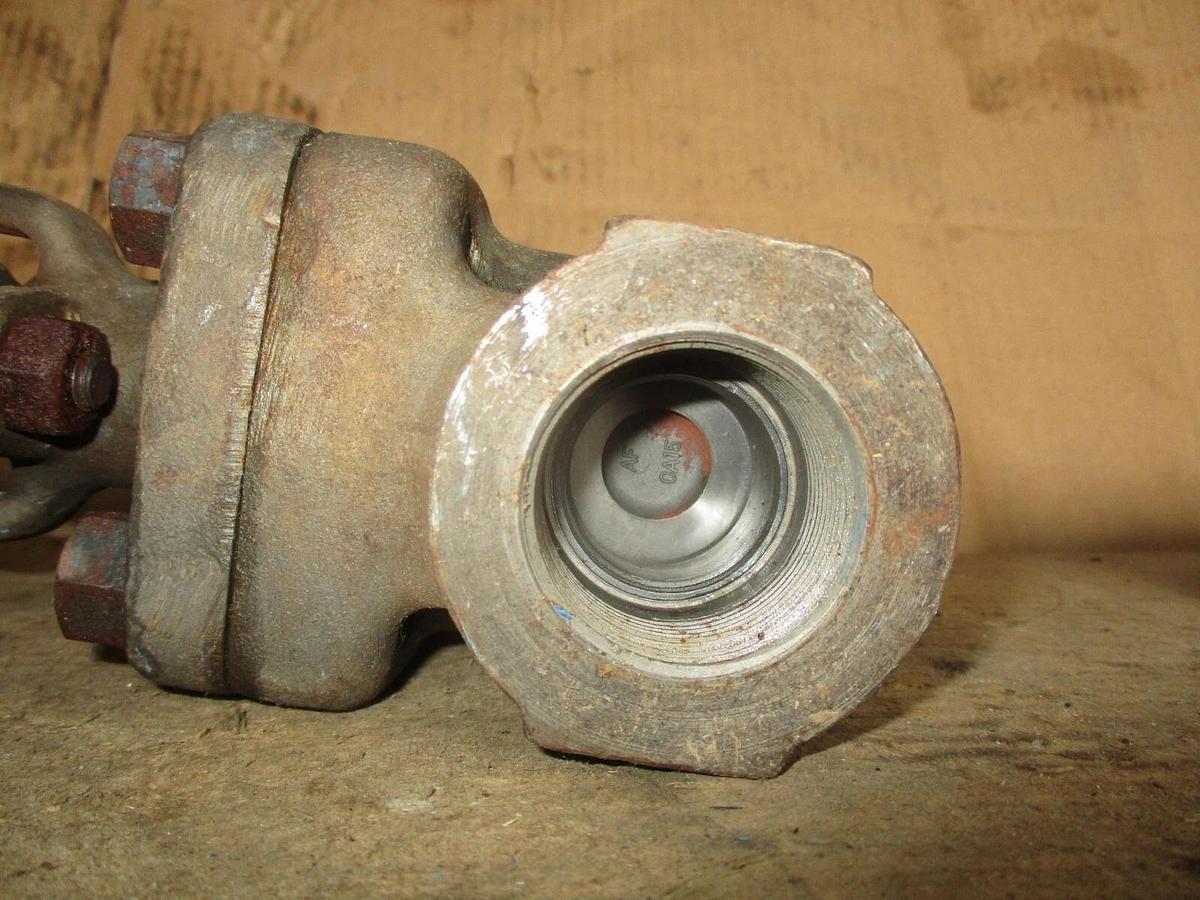 Used VELAN 1-1/4" STEEL GATE VALVE (THREADED) #78316J NEW