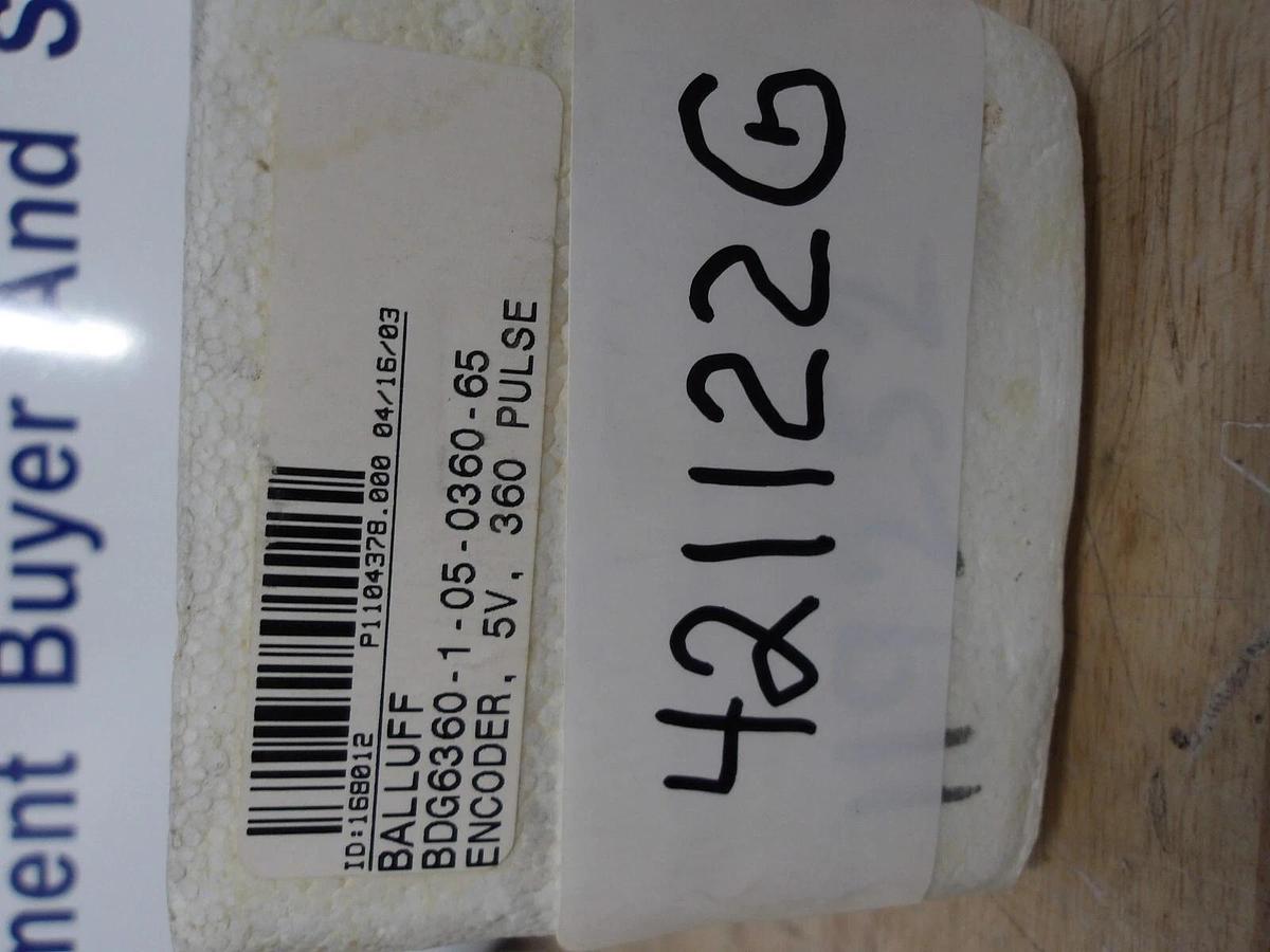BALLUFF BDG6360-1-05-0360-6511 INCREMENTAL ENCODER, #421122G NIB