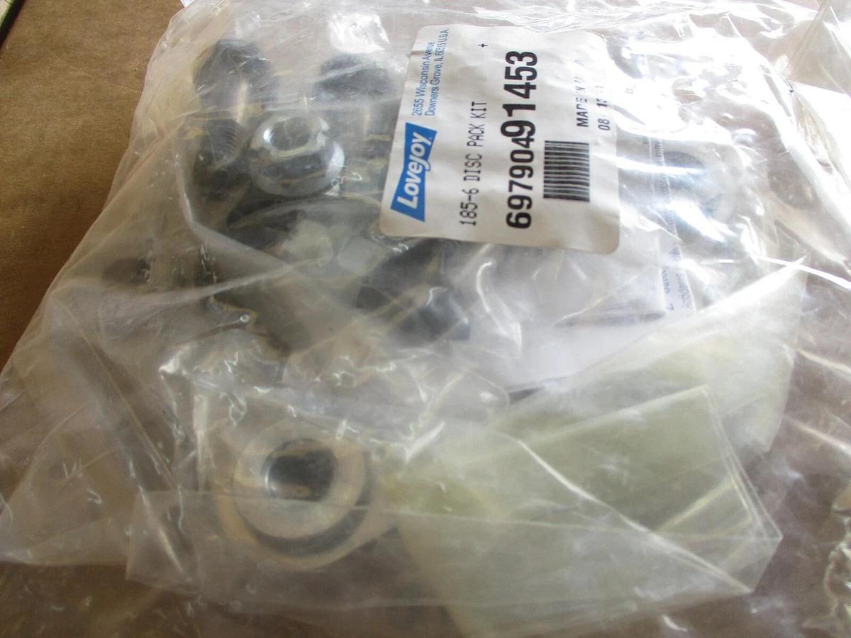 Used LOVEJOY 185-6 DISC PACK KIT 69790491453, #911330J NEW