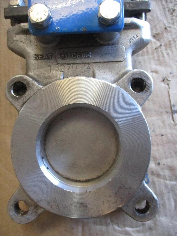 Used ORBINOX 3" STAINLESS KNIFE GATE VALVE 20-3636RI, #75850J USED