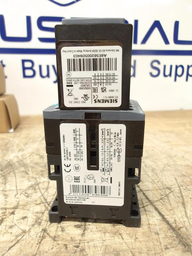 SIEMENS 6 AMP CONTACT RELAY 230 V (LOT OF 5) #77935G NIB