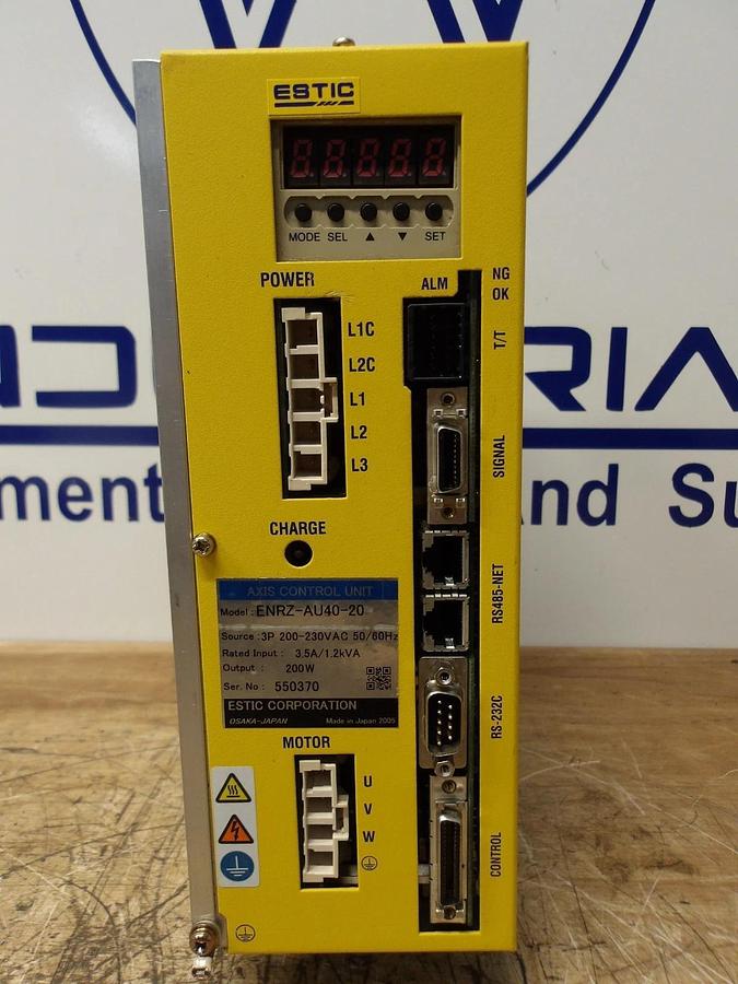 Used ESTIC ENRZ-AU40-20 AXIS CONTROL UNIT, #1222755G USED