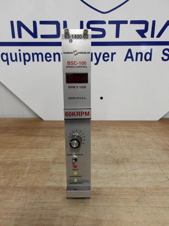 Used SAMES KREMLIN BSC-100 SPEED CONTROL MODULE 63-1400-02, #3241055G NEW