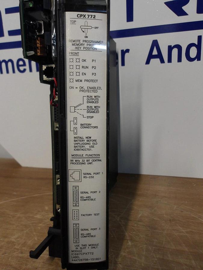Used GE FANUC 1C697CPX772-HD CENTRAL PROCESSOR UNIT 512K MEMORY, #212241G NEW
