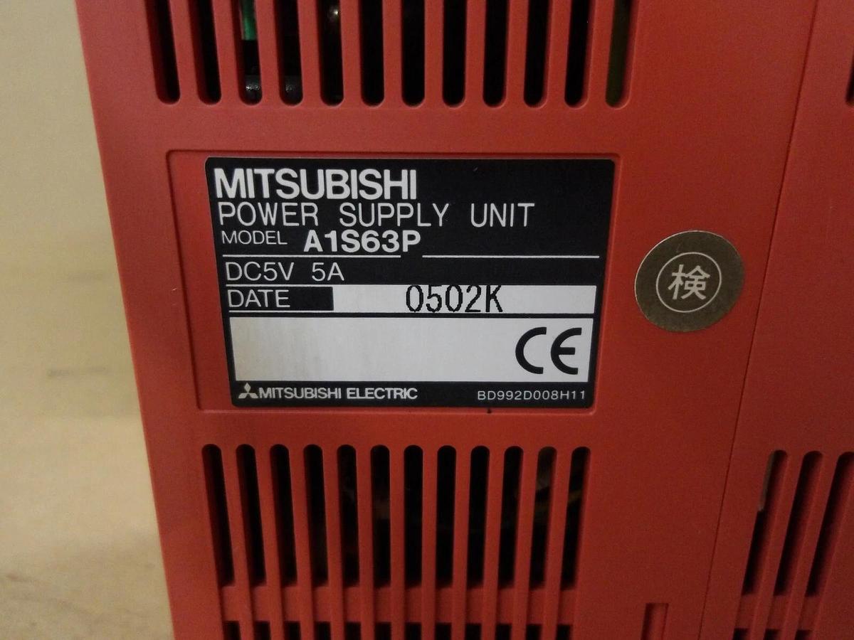 Used MITSUBISHI A2SHCPU RACK & CARDS, #410810G USED
