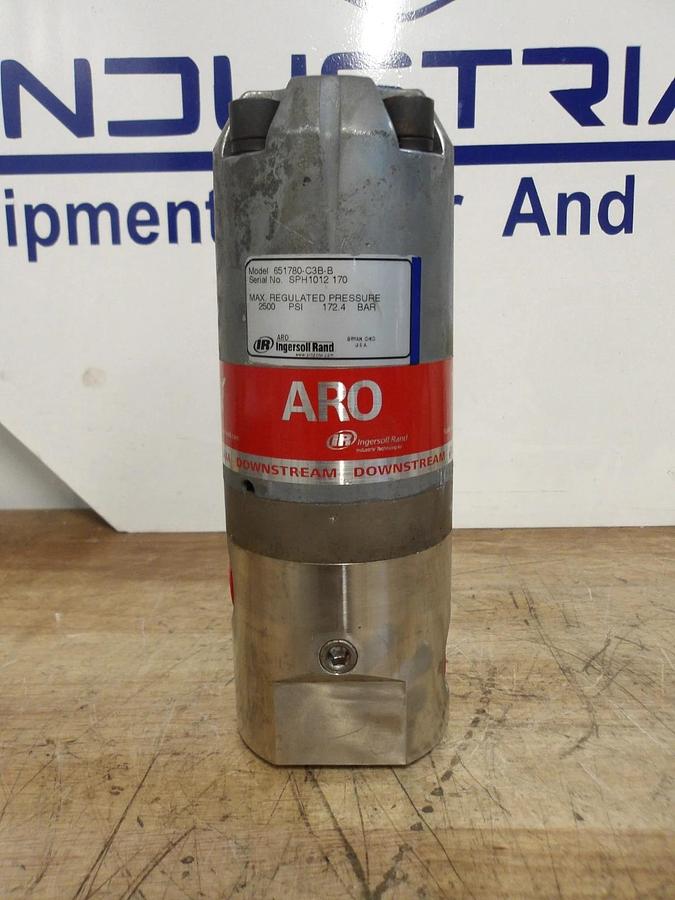 Used ARO INGERSOLL RAND 651780-C3B-B DOWNSTREAM FLUID PRESSURE REGULATOR, #811130G