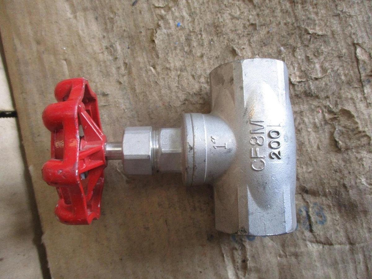 Used WARREN 1" STAINLESS GLOBE VALVE (THREADED) #78240J NEW