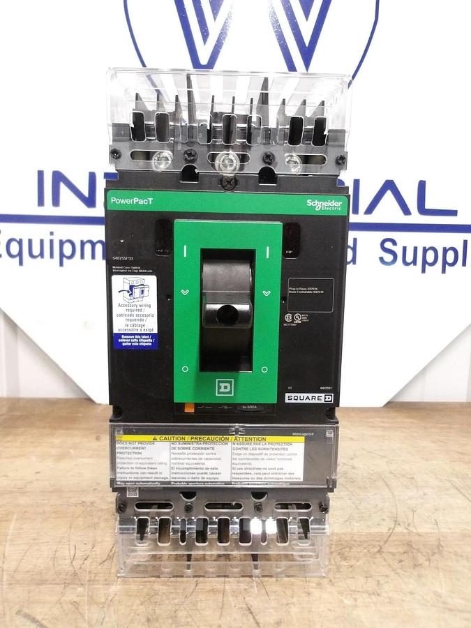 SCHNEIDER SQUARE D POWERPACT LL600 BREAKER, 600 A, #813920G NIB