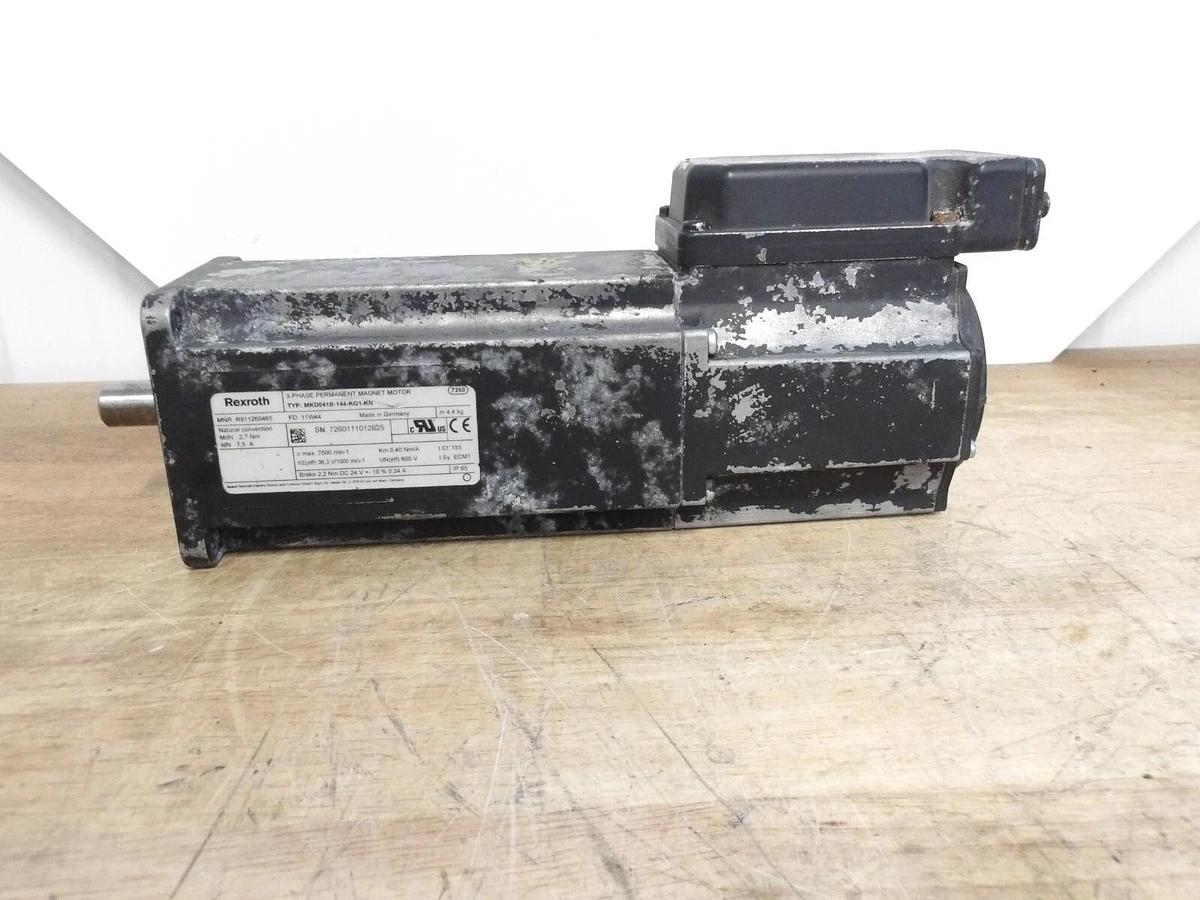Used REXROTH MKD041B-144-KG1-KN PERMANENT MAGNET MOTOR, #5141028G NEW