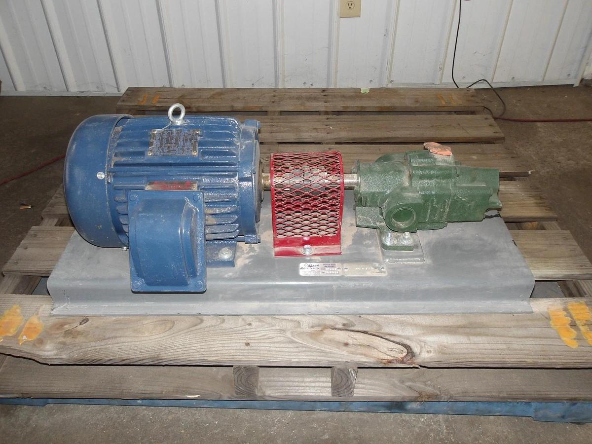 Used ROPER 1-1/2" PUMP W/ 5 HP MOTOR, #1111239GJW NEW