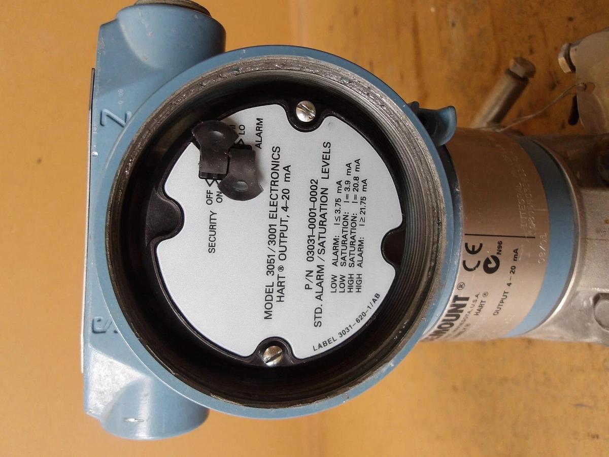 Used ROSEMOUNT 3051 PRESSURE TRANSMITTER, #626151G USED