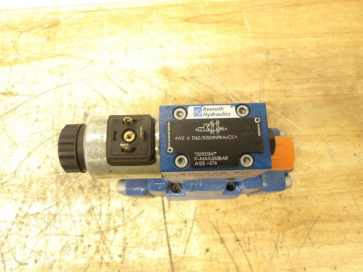 Used REXROTH 4WE-6-D62/EG24N9K4-CSA DIRECTIONAL VALVE