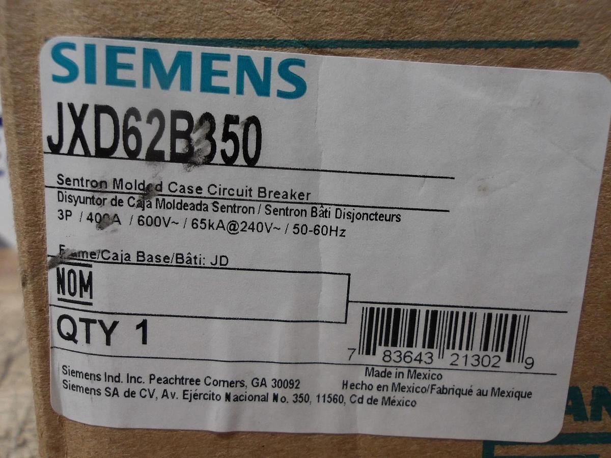 Used SIEMENS 350 AMP BREAKER 600/250 VDC, #714215G PARTS ONLY